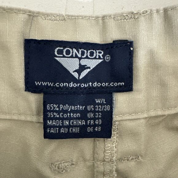 Condor‎ Sentinel Tactical Pants Mens 32x29 Tan Ripstop Combat Cargo Utility Work - Picture 7 of 9